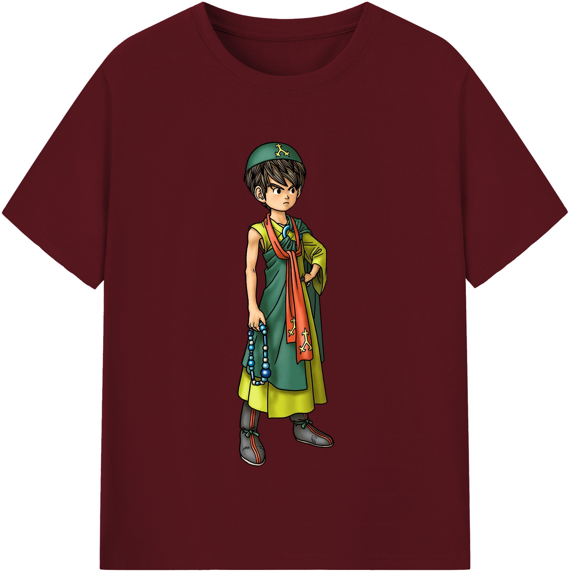 （画像用） ドラゴンクエスト Doragon Kuesuto Dragon Quest 綿100％半袖Tシャツ（フロントプリント）